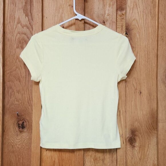 Madewell Day in the Sun Graphic Short Sleeve Lightweight Cotton Tee, XS, Yellow - Picture 3 of 9